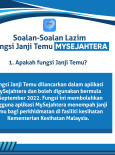 Soalan-Soalan Lazim Fungsi Janji Temu MySejahtera: Apakah Fungsi Janji Temu?